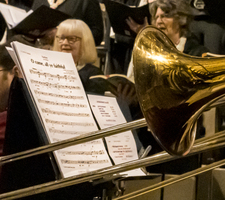 Trombone and singers